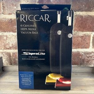 NIB 6 Genuine Riccar Supralite Hepa Vacuum Bags for R10S R10D R10P & R10…